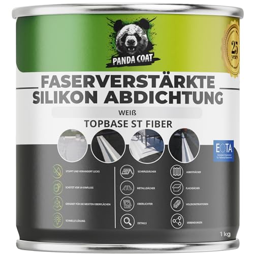PandaCoat TopBase ST Fiber glass-fibre reinforced silicone waterproofing, white, 1 kg