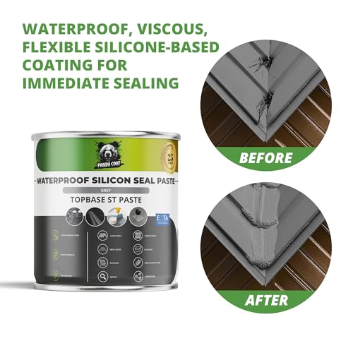 PandaCoat TopBase ST Paste Fiber silicone sealing paste, grey, 1 kg
