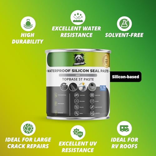 PandaCoat TopBase ST Paste Fiber silicone sealing paste, grey, 1 kg