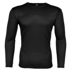 HEAT BOOSTER men's long-sleeve thermal top with soft fleece inside, black