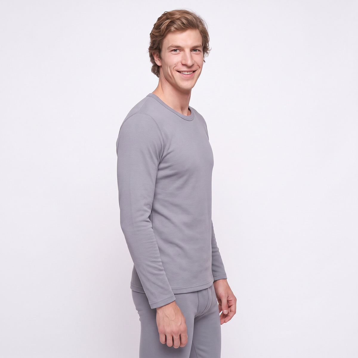 GAUBERT 150 men's merino wool thermal underwear set, grey
