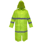 High-visibility rain coat