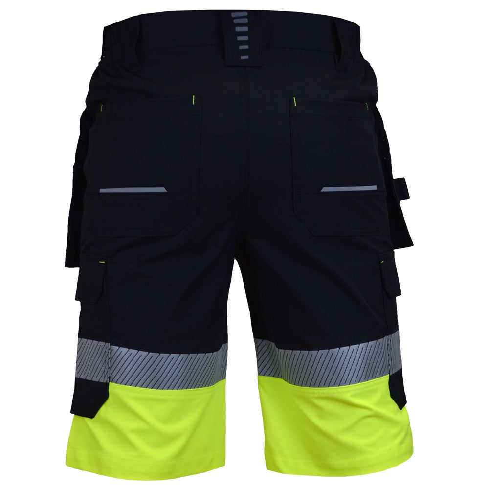 Reflex stretch work shorts, black