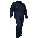 Flame-retardant antistatic welding bib trousers