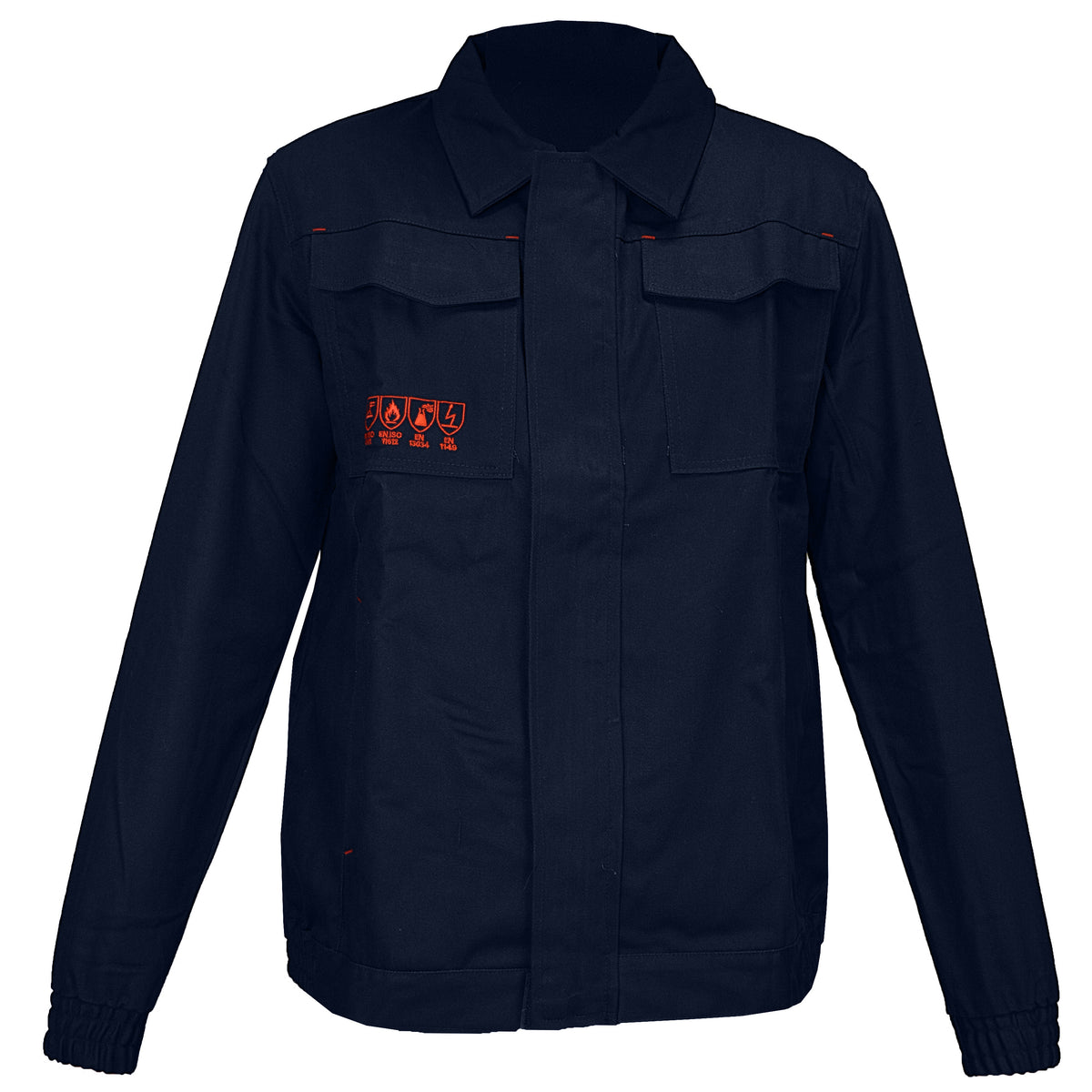 Flame-retardant antistatic welding jacket