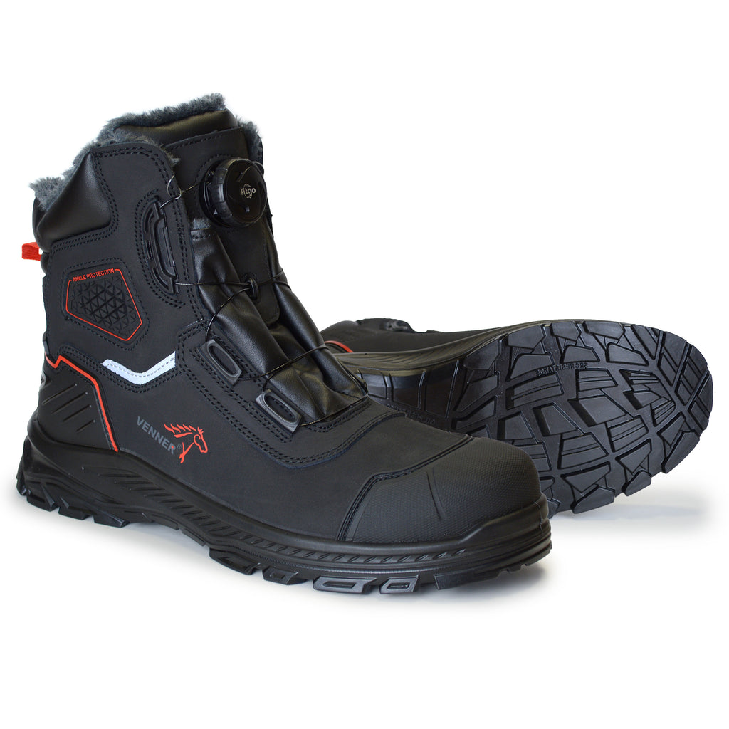 VENNER 64507 S3S FO SR CI SC winter safety boots with FitGo quick lacing