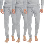HEAT BOOSTER men's thermal trousers with soft fleece inside, grey