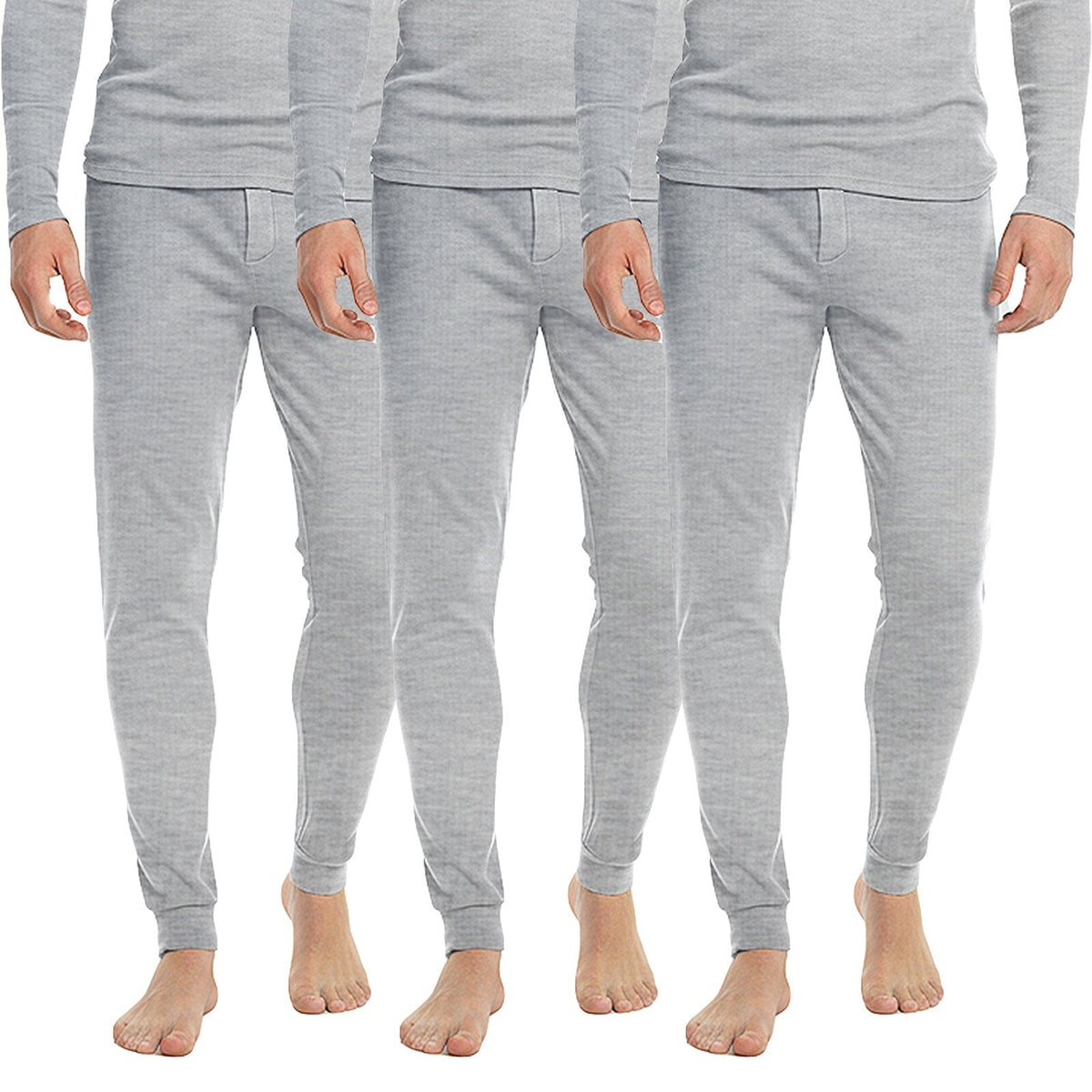 HEAT BOOSTER men's thermal trousers with soft fleece inside, grey