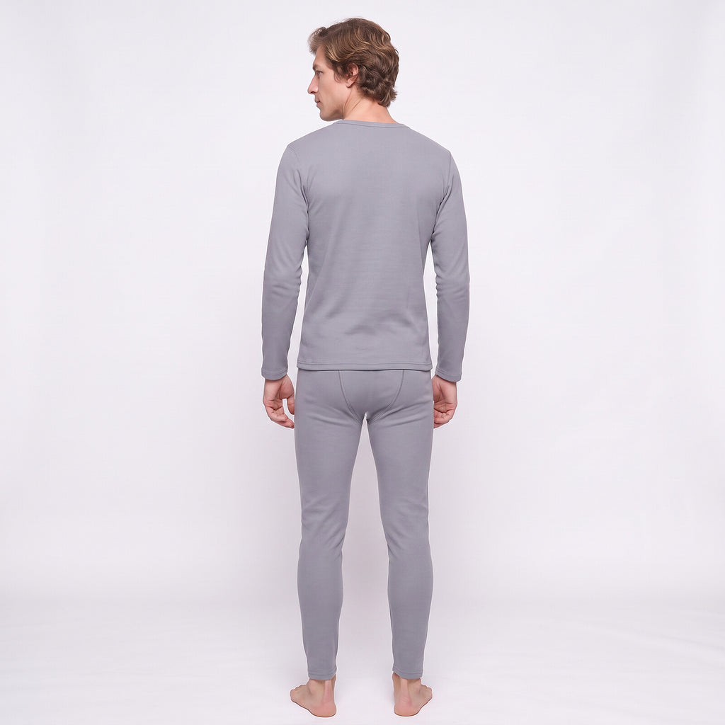 GAUBERT 150 men's merino wool thermal underwear set, grey