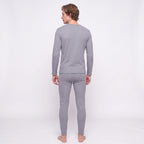 GAUBERT 150 men's merino wool thermal underwear set, grey