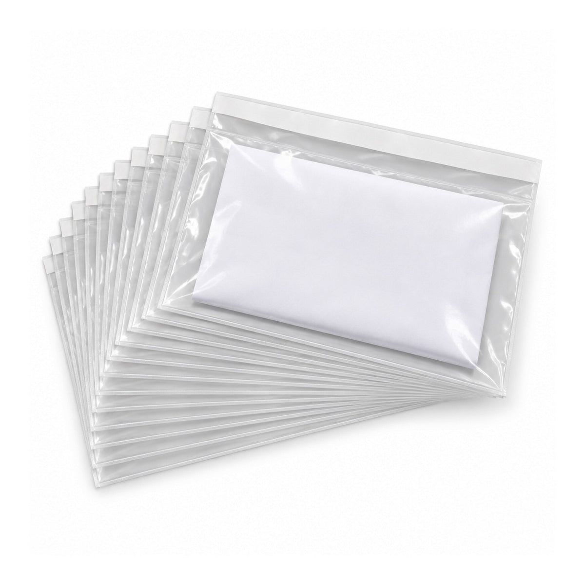 Riven Supply self-adhesive document pouches C6, 175 x 110 mm, clear, 500 pcs
