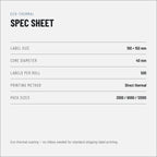 Riven Supply thermal labels 100x150 mm, 24 rolls of 500 (12,000 labels)